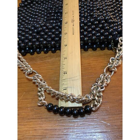 Vintage MCM Wooden Beaded Purse - Picture 9 of 9